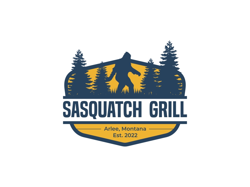 Sasquatch Grill logo design by yoppunx