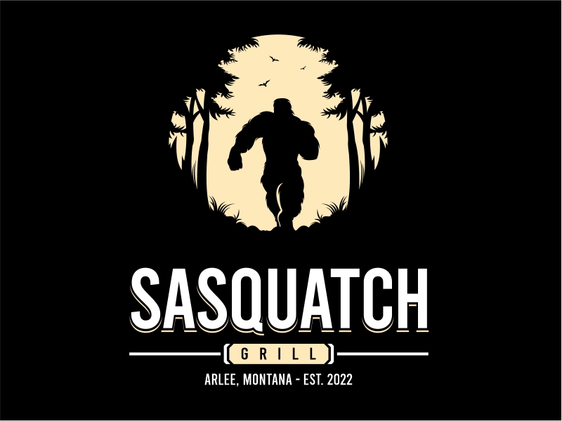 Sasquatch Grill logo design by evdesign