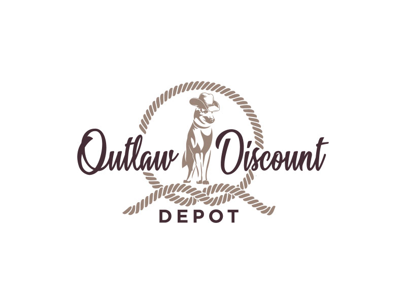 Outlaw Discount Depot logo design by TMaulanaAssa