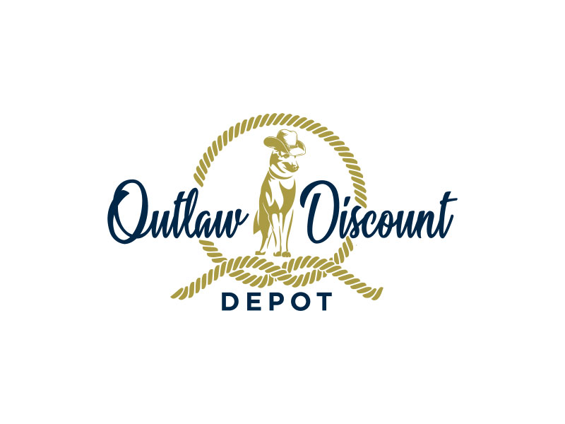 Outlaw Discount Depot logo design by TMaulanaAssa