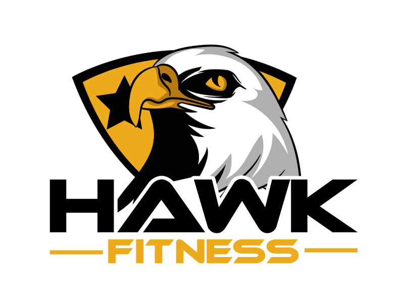 Hawk Fitness logo design by ElonStark