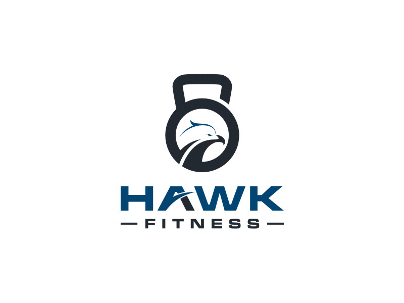 Hawk Fitness logo design by Garmos