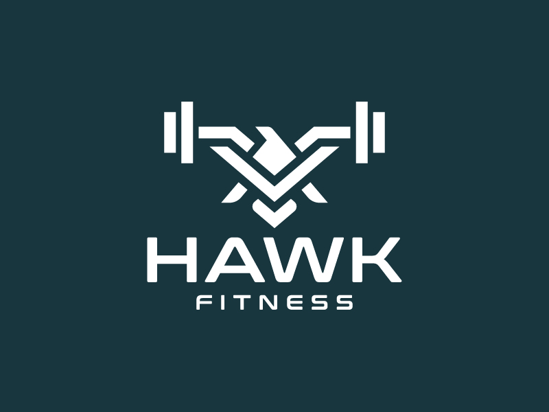 Hawk Fitness logo design by WakSunari