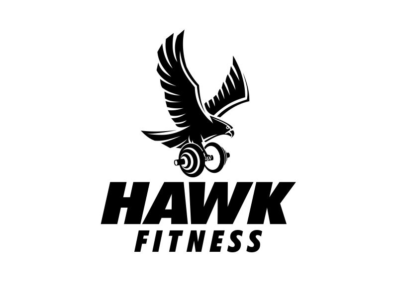 Hawk Fitness logo design by GURUARTS