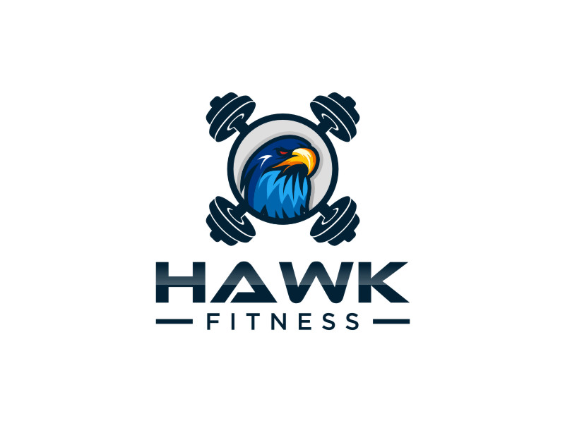 Hawk Fitness logo design by Garmos
