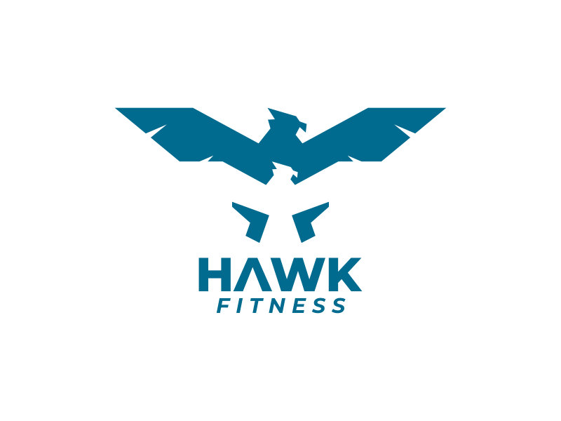 Hawk Fitness logo design by Akli