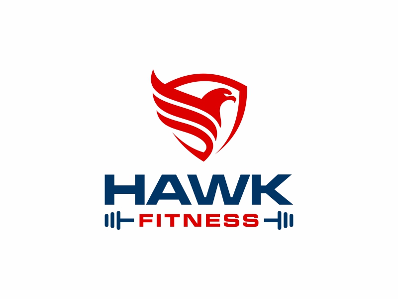 Hawk Fitness logo design by EkoBooM
