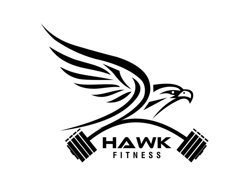 Hawk Fitness logo design by Parit