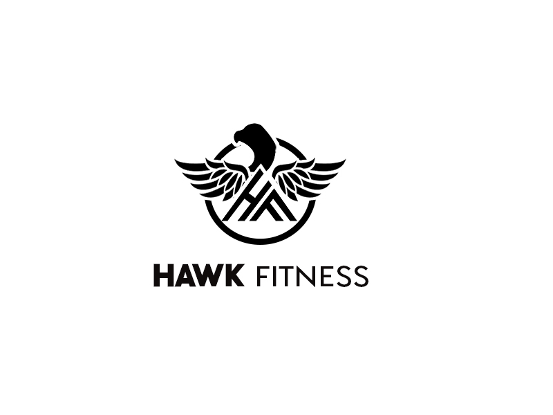 Hawk Fitness logo design by DADA007