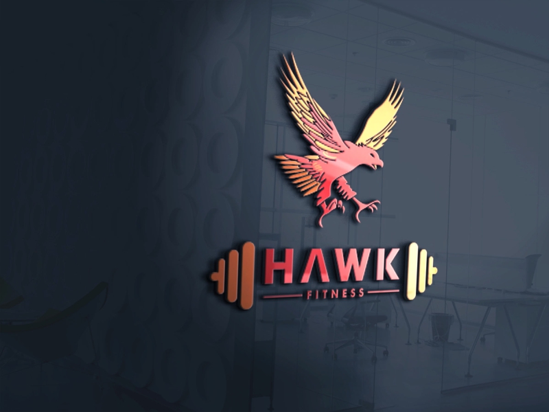 Hawk Fitness logo design by O Ijo