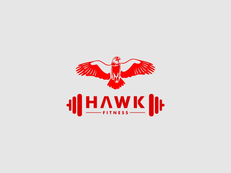 Hawk Fitness logo design by O Ijo