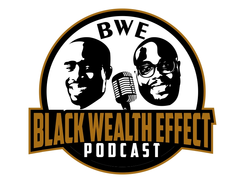 Black Wealth Effect Podcast logo design by Kruger