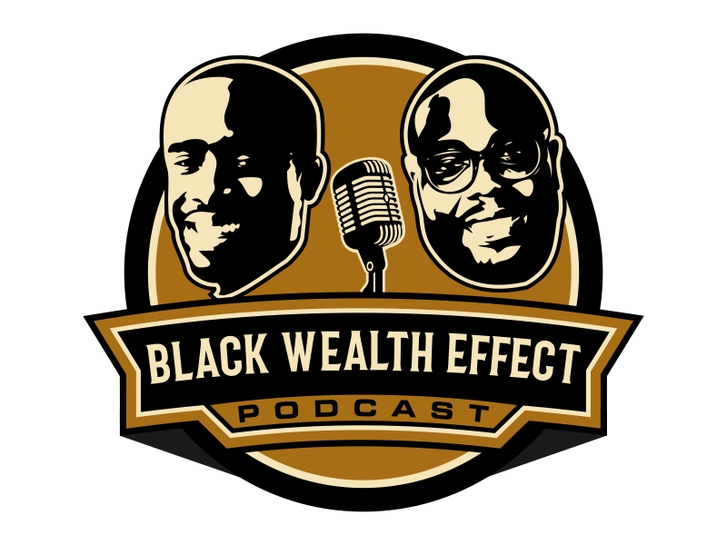 Black Wealth Effect Podcast logo design by Kruger