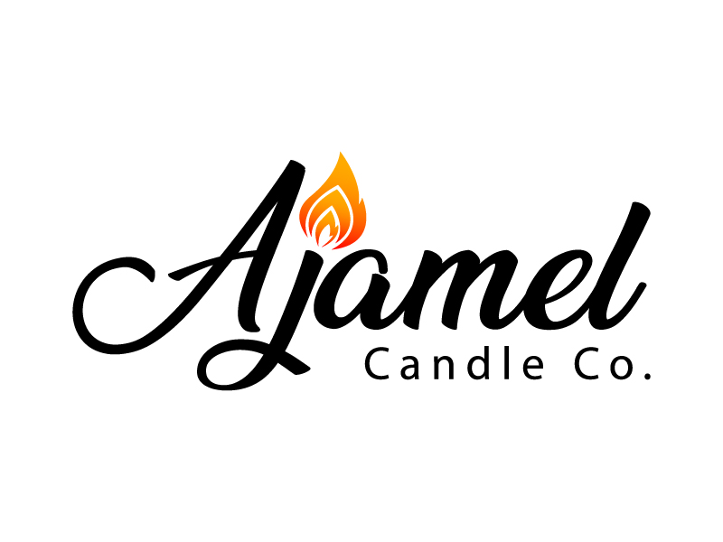 AjaMel Candle Co. logo design by twomindz