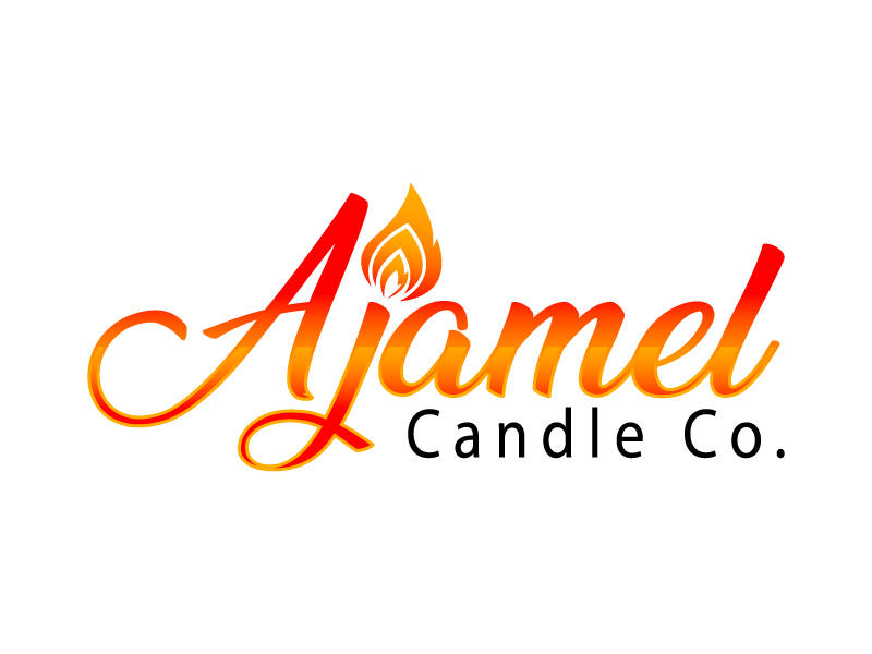 AjaMel Candle Co. logo design by twomindz