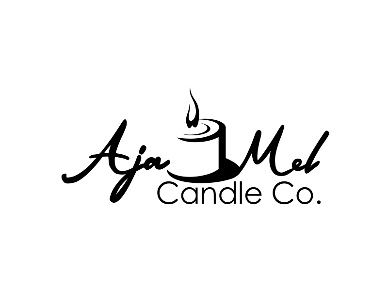 AjaMel Candle Co. logo design by RIFQI