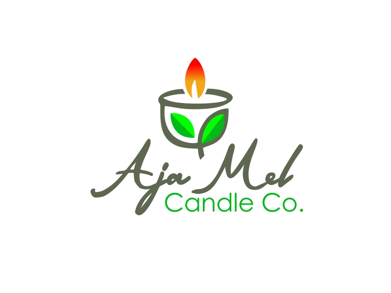 AjaMel Candle Co. logo design by RIFQI