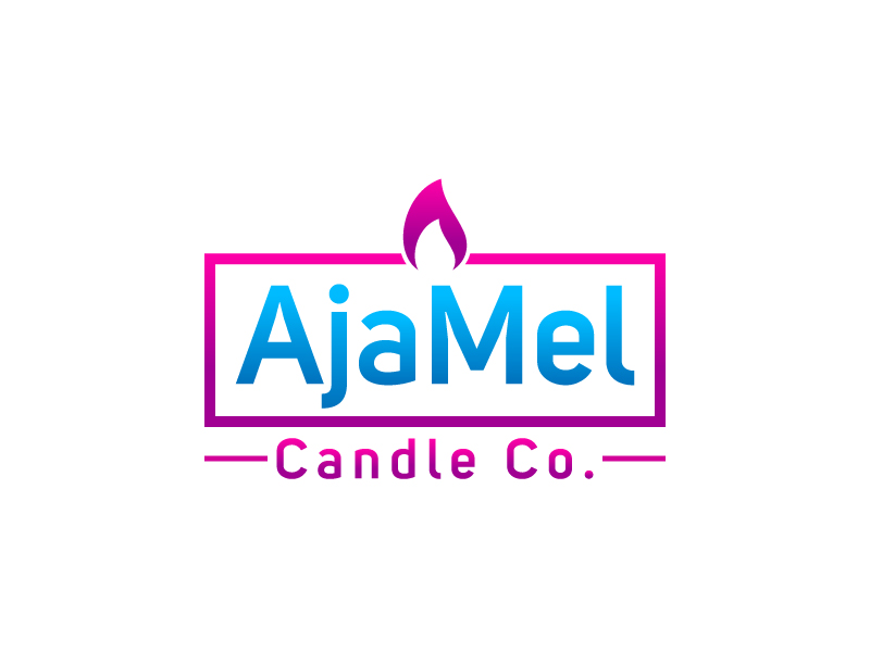 AjaMel Candle Co. logo design by aryamaity