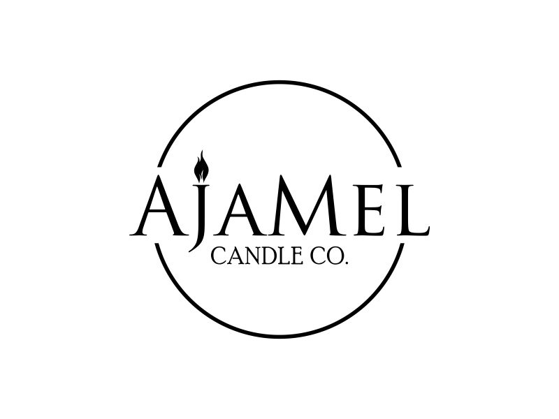 AjaMel Candle Co. logo design by CindyPratiwi