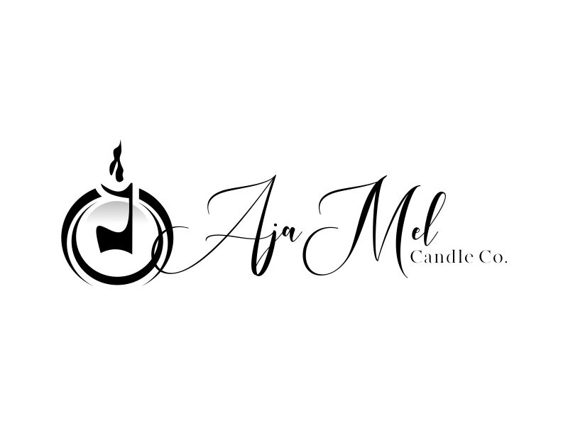 AjaMel Candle Co. logo design by Greenlight