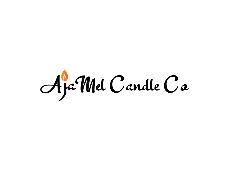 AjaMel Candle Co. logo design by DanizmaArt
