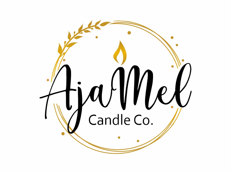 AjaMel Candle Co. logo design by ruki