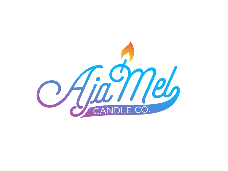 AjaMel Candle Co. logo design by brandshark