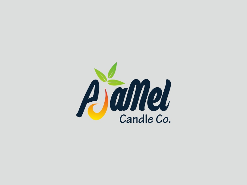 AjaMel Candle Co. logo design by Andri Herdiansyah