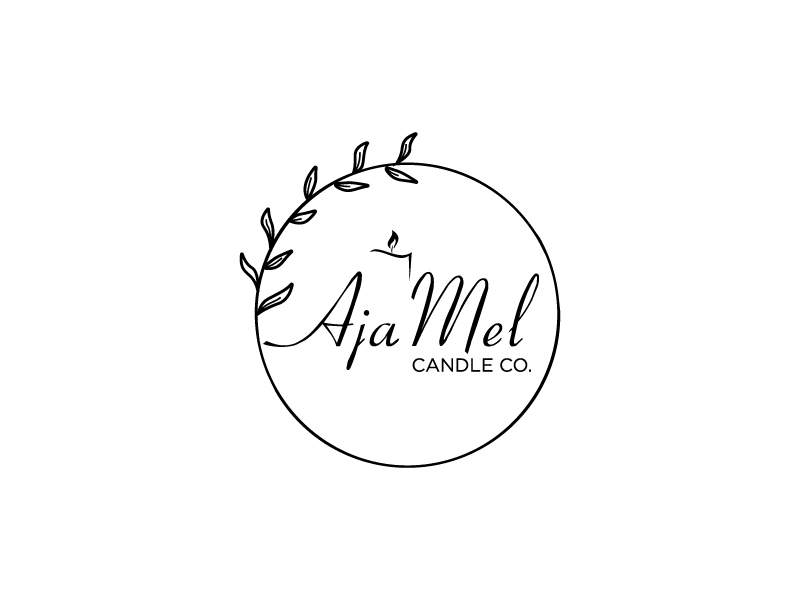 AjaMel Candle Co. logo design by Sourav Sarker