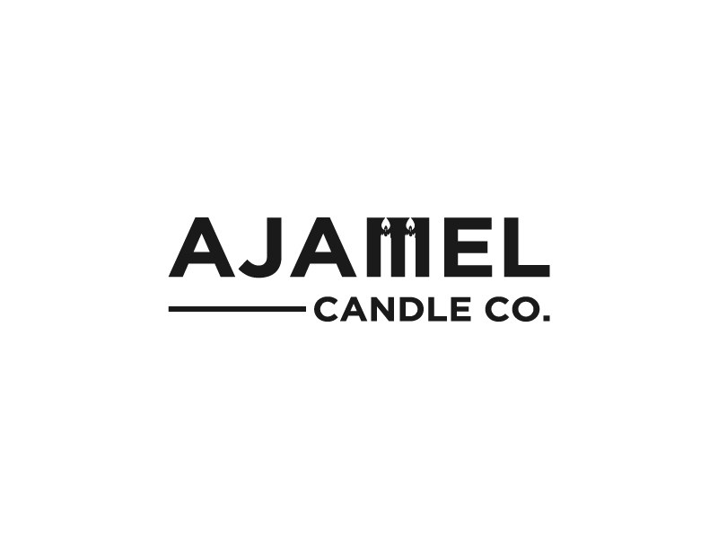 AjaMel Candle Co. logo design by Lewung
