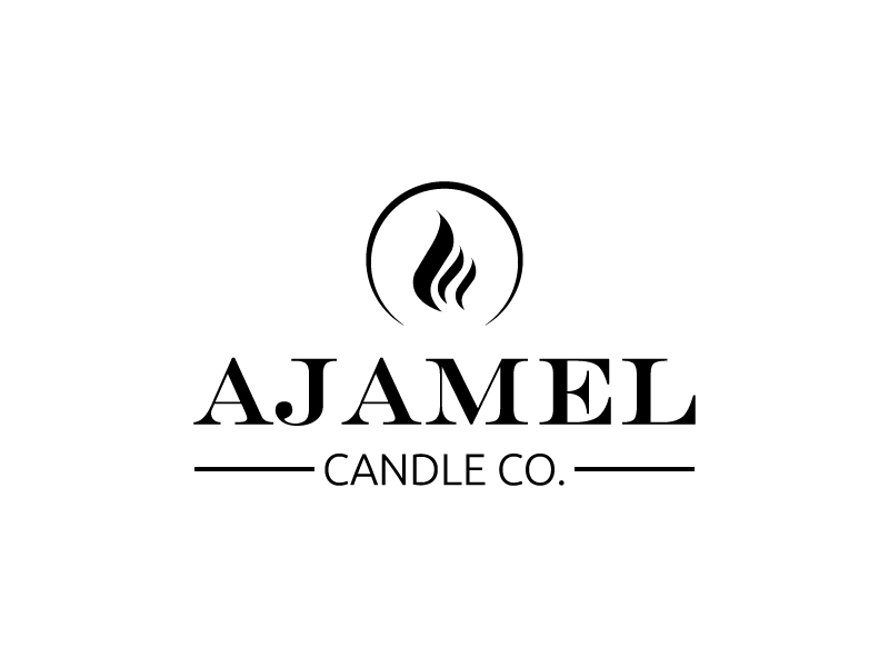 AjaMel Candle Co. logo design by okta rara