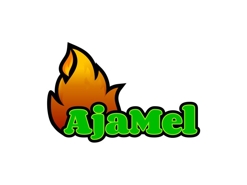 AjaMel Candle Co. logo design by nusa