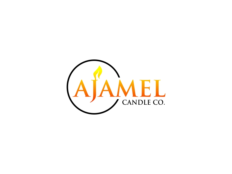 AjaMel Candle Co. logo design by luckyprasetyo