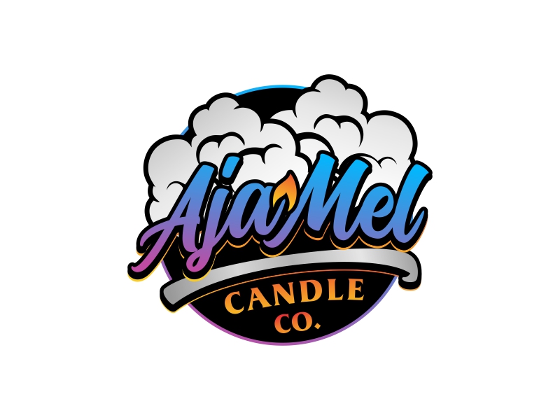 AjaMel Candle Co. logo design by brandshark