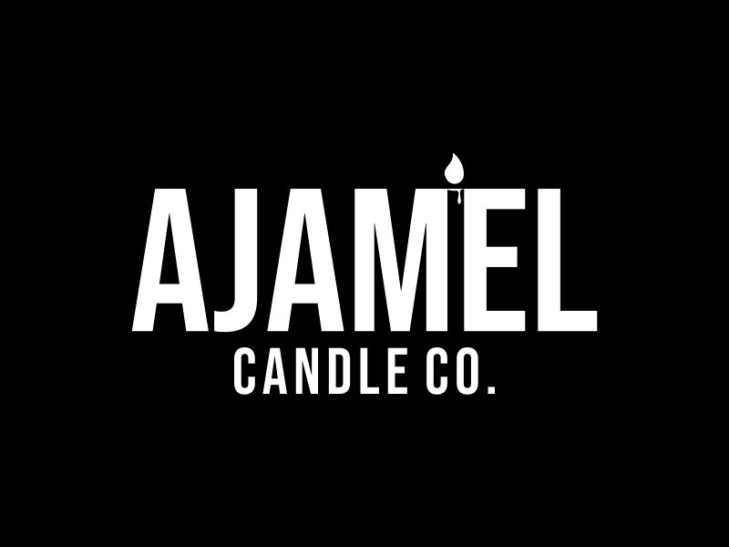 AjaMel Candle Co. logo design by y7ce