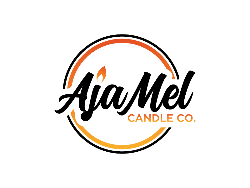 AjaMel Candle Co. logo design by Fear