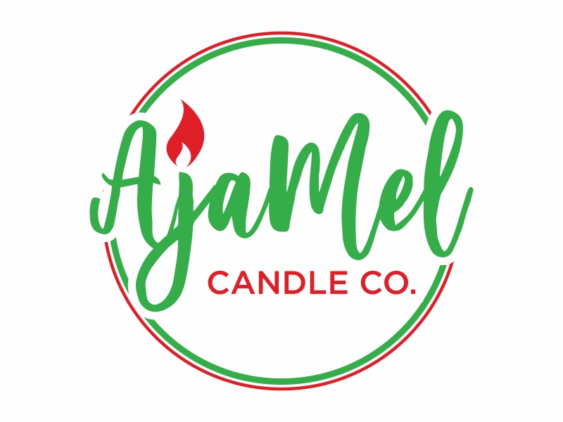 AjaMel Candle Co. logo design by qqdesigns