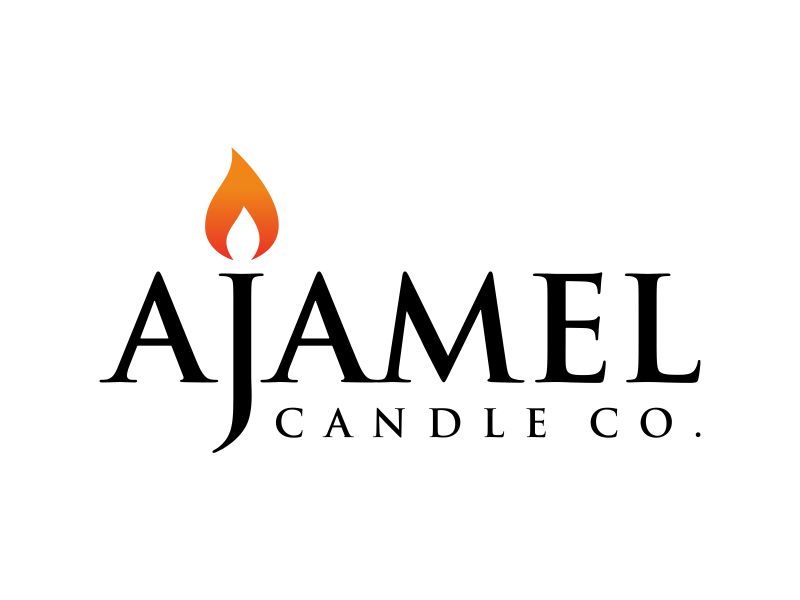 AjaMel Candle Co. logo design by funsdesigns