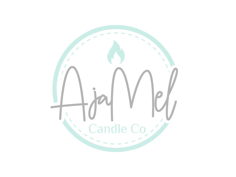 AjaMel Candle Co. logo design by gateout