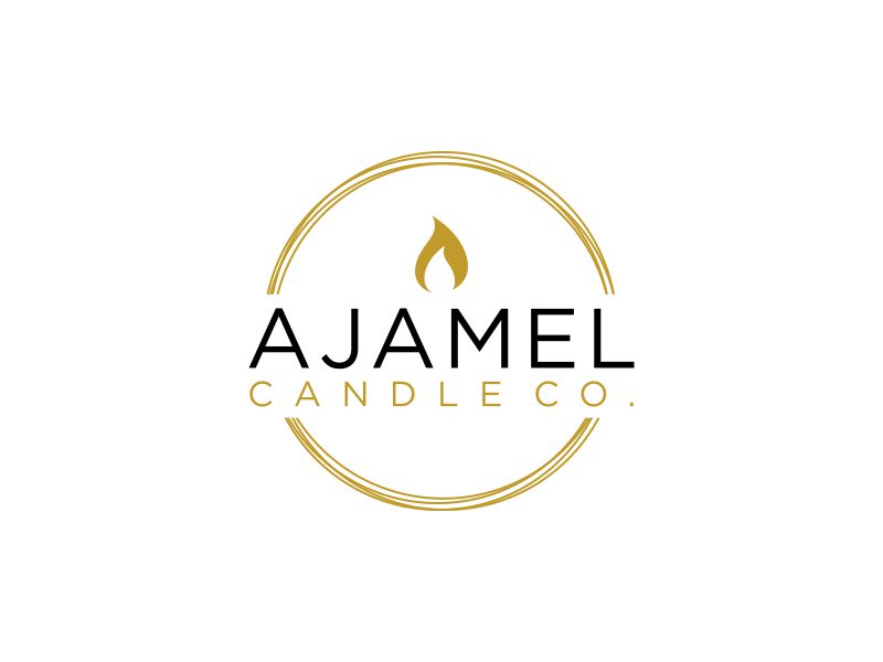 AjaMel Candle Co. logo design by scolessi