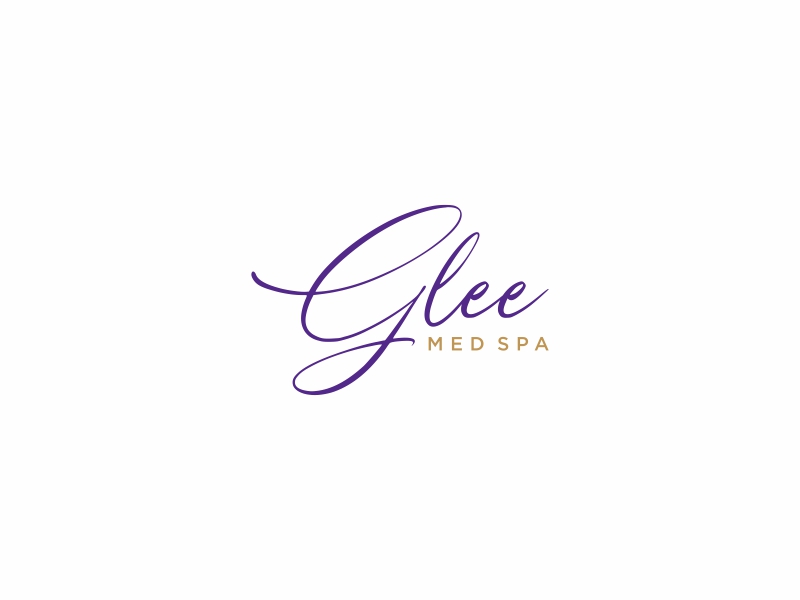 Glee Med spa logo design by glasslogo