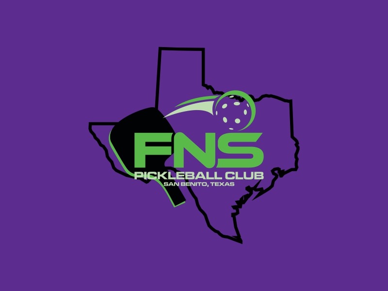 FNS Pickleball Club San Benito, Texas logo design by luckyprasetyo