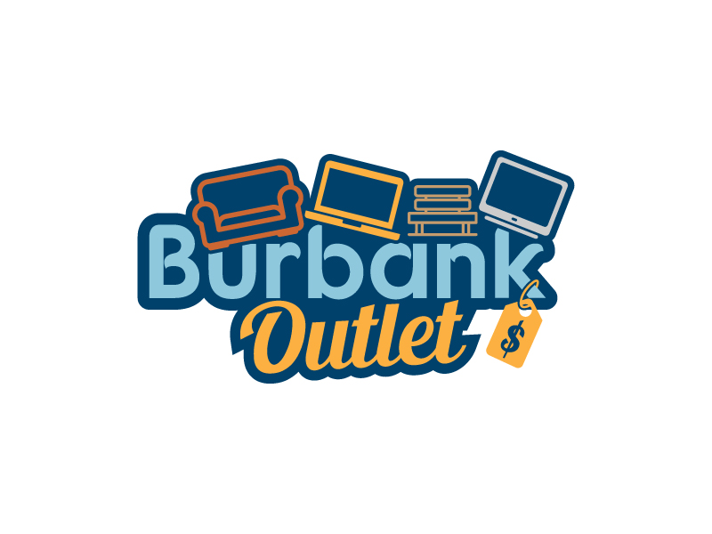 Burbank Outlet logo design by akilis13
