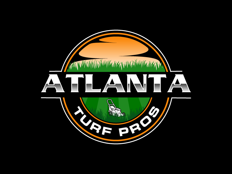 Atlanta Turf Pros logo design by Poki