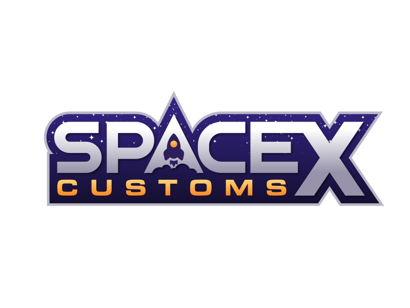 SpaceXCustoms logo design by Dakon