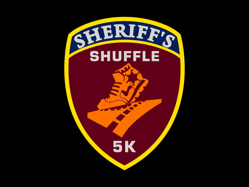 Sheriff's Shuffle 5K logo design by pilKB