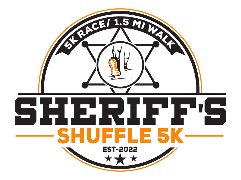 Sheriff's Shuffle 5K logo design by Suvendu