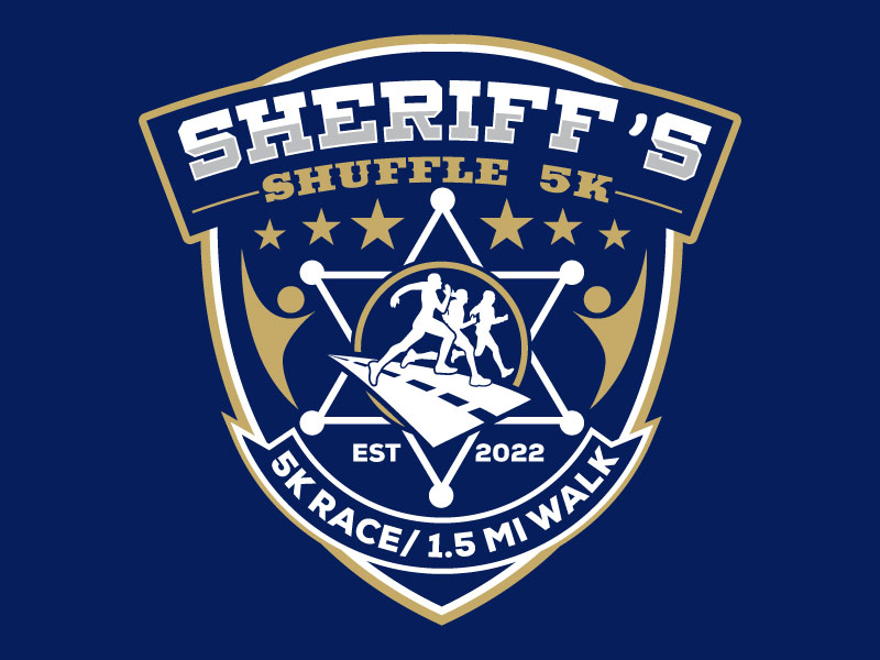 Sheriff's Shuffle 5K logo design by Suvendu