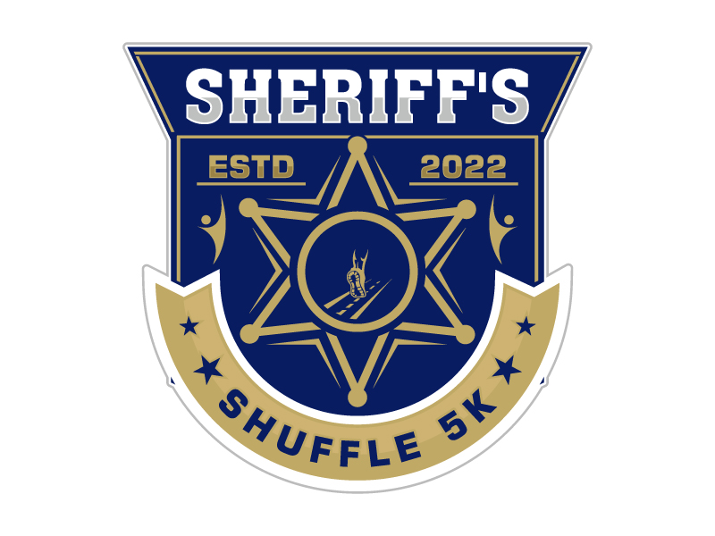 Sheriff's Shuffle 5K logo design by Suvendu