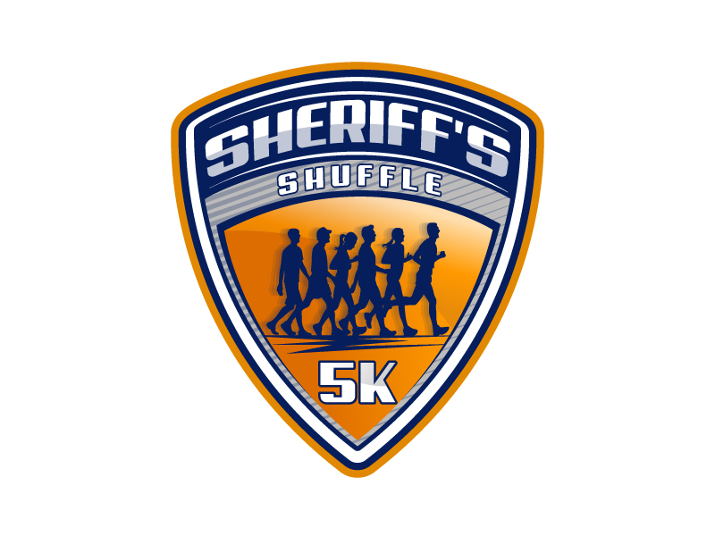 Sheriff's Shuffle 5K logo design by Koushik